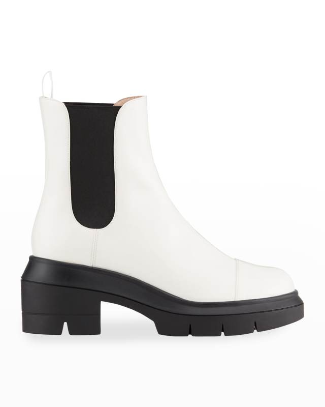 Norah Patent Lug-Sole Ankle Booties